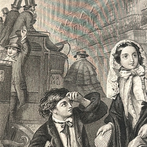 The Crossing Sweeper 5.5" x 8.25" Antique Engraving/Print - Picture 10 of 10